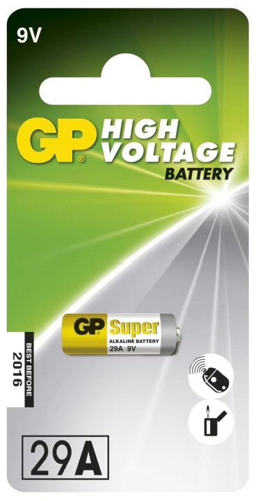 GP High voltage 29A 1 Pack (B) ryhmässä KODINELEKTRONIIKKA / Paristot & Laturit / Akut / Muut @ TP E-commerce Nordic AB (C59995)