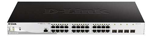 D-Link 28-Port Gigabit PoE Metro Ethernet Switch ryhmässä TIETOKOONET & TARVIKKEET / Verkko / Kytkimet / 10/100/1000Mbps @ TP E-commerce Nordic AB (C60057)