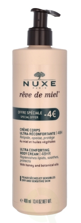 Nuxe Reve De Miel Ultra Comforting Body Cream 400 ml ryhmässä KAUNEUS JA TERVEYS / Ihonhoito / Kehon hoito / Vartalovoide @ TP E-commerce Nordic AB (C60309)