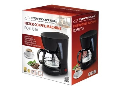Esperanza ROBUSTA Kaffemaskin 0.6liter ryhmässä KOTI, TALOUS JA PUUTARHA / Kodinkoneet / Kahvikoneet ja tarvikkeet / Kahvinkeittimet @ TP E-commerce Nordic AB (C60432)