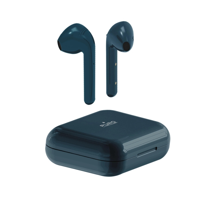 Puro Bluetooth Slim Pod hörlurar med laddstation, Blå ryhmässä KODINELEKTRONIIKKA / Ääni & Kuva / Kuulokkeet & Tarvikkeet / Kuulokkeet @ TP E-commerce Nordic AB (C60597)