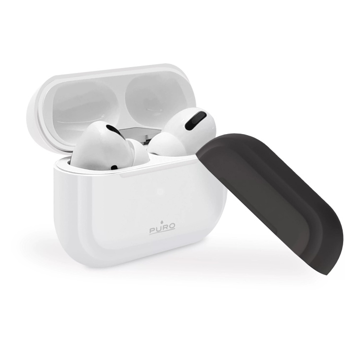 Puro Silicon Case för AirPods Pro, Vit ryhmässä KODINELEKTRONIIKKA / Ääni & Kuva / Kuulokkeet & Tarvikkeet / Tarvikkeet @ TP E-commerce Nordic AB (C60598)