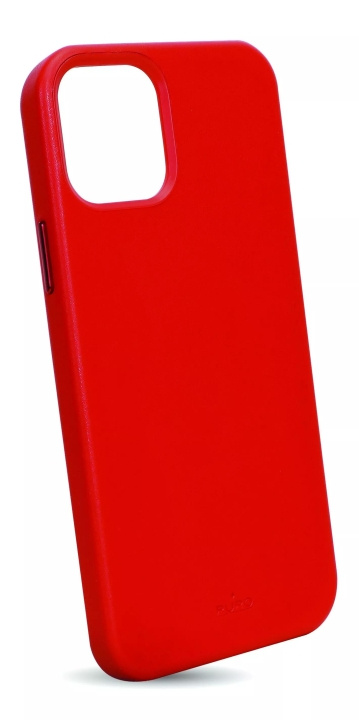 Puro iPhone 12/12 Pro SKY Cover Leather Look, Red ryhmässä ÄLYPUHELIMET JA TABLETIT / Puhelimen suojakotelo / Apple / iPhone 12 / Kuoret @ TP E-commerce Nordic AB (C60704)