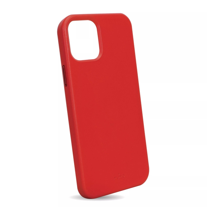 Puro iPhone 13 SKY Cover Leather Look, Red ryhmässä ÄLYPUHELIMET JA TABLETIT / Puhelimen suojakotelo / Apple / iPhone 13 / Kuoret @ TP E-commerce Nordic AB (C60729)