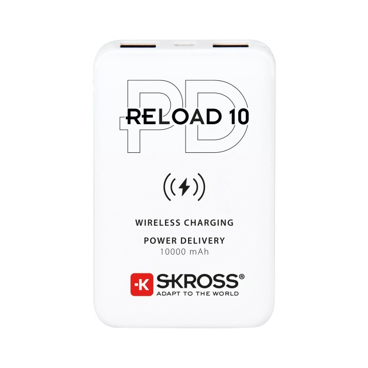 SKROSS Reload 10, Power Bank, Wireless Qi, PD ryhmässä ÄLYPUHELIMET JA TABLETIT / Laturit & Kaapelit / Powerbanks @ TP E-commerce Nordic AB (C60759)