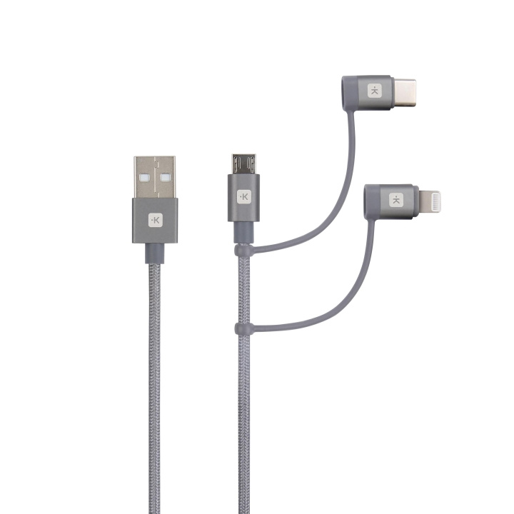 SKROSS 3in1 Cable - 30 cm ryhmässä TIETOKOONET & TARVIKKEET / Kaapelit & Sovittimet / USB / USB-C @ TP E-commerce Nordic AB (C60770)