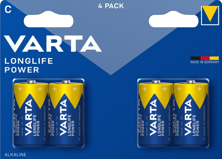 Varta Longlife Power C 4 Pack ryhmässä KODINELEKTRONIIKKA / Paristot & Laturit / Akut / Muut @ TP E-commerce Nordic AB (C60781)