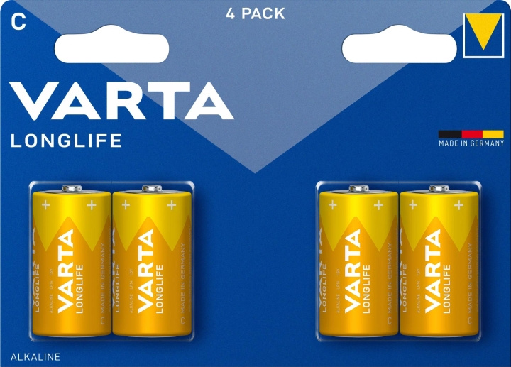 Varta Longlife C 4 Pack ryhmässä KODINELEKTRONIIKKA / Paristot & Laturit / Akut / Muut @ TP E-commerce Nordic AB (C60786)