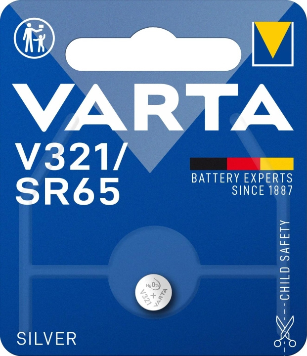 Varta V321/SR65 Silver Coin 1 Pack ryhmässä KODINELEKTRONIIKKA / Paristot & Laturit / Akut / Nappiparistot @ TP E-commerce Nordic AB (C60806)