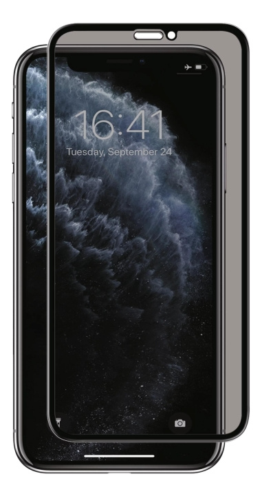 panzer iPhone X/XS/11 Pro, Full-Fit Privacy Glass, 2-way ryhmässä ÄLYPUHELIMET JA TABLETIT / Puhelimen suojakotelo / Apple / iPhone 11 Pro @ TP E-commerce Nordic AB (C60825)