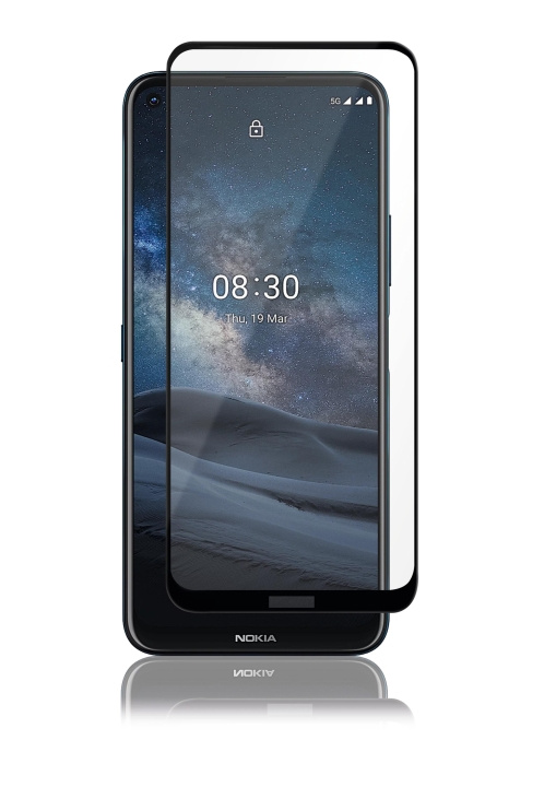 panzer Nokia 8.3 5G Full-Fit Glass Black ryhmässä ÄLYPUHELIMET JA TABLETIT / Puhelimen suojakotelo / Nokia/Microsoft @ TP E-commerce Nordic AB (C60836)