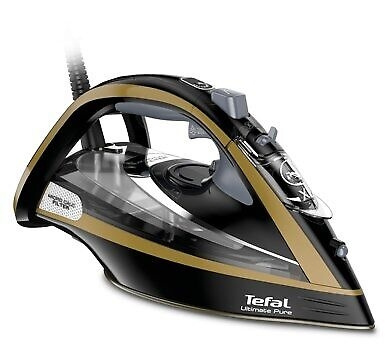 Tefal Ultimate Pure FV9865E0 Ångstrykjärn 3000W Svart Guld ryhmässä KOTI, TALOUS JA PUUTARHA / Vaatehuolto / Silitysrauta @ TP E-commerce Nordic AB (C60892)