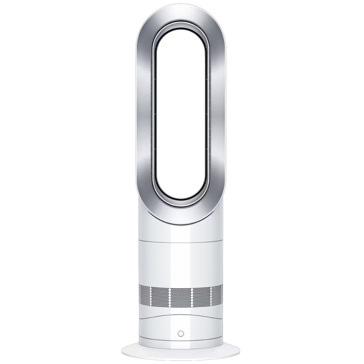 Dyson Hot+Cool Jet Focus AM09 kylfläkt/värmare Golvstående Silver Vit ryhmässä KOTI, TALOUS JA PUUTARHA / Tuulettimet ja ilmastointilaitteet / Lattiatuulettimet @ TP E-commerce Nordic AB (C60907)