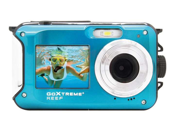 Easypix GoXtreme Reef 8Megapixel Blå Digitalkamera ryhmässä KODINELEKTRONIIKKA / Valokuvat & Videot / Kamerat @ TP E-commerce Nordic AB (C60924)