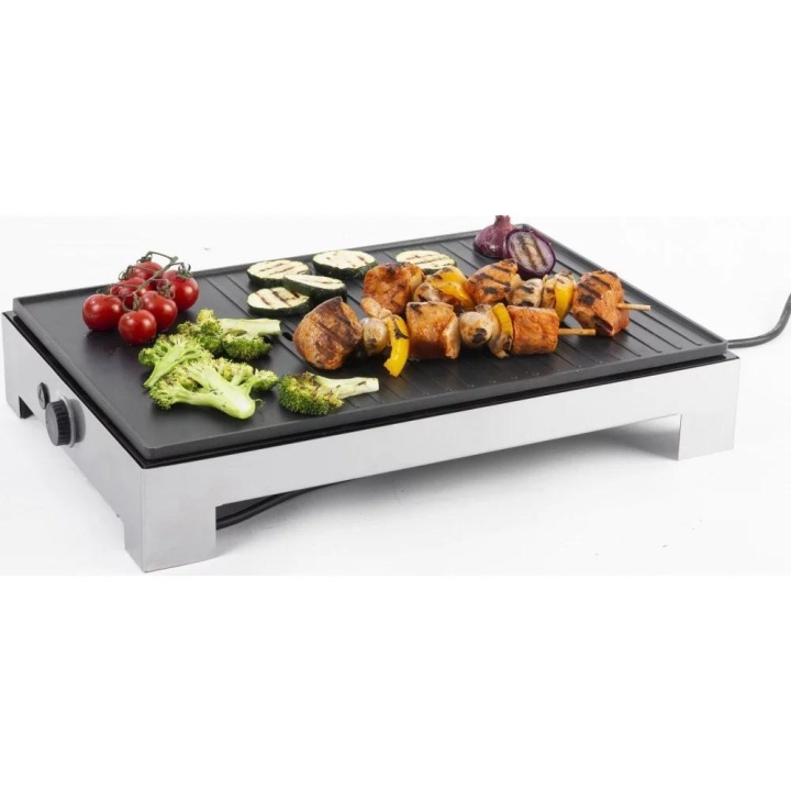 Fritel Family TG 1475 Grilli Musta/ruostumaton teräs ryhmässä KOTI, TALOUS JA PUUTARHA / Puutarhatuotteet / Grillit & grillitarvikkeet @ TP E-commerce Nordic AB (C61066)