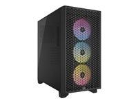 Corsair 3000D RGB AIRFLOW Tower Extended ATX Ingen strömförsörjning Svart ryhmässä TIETOKOONET & TARVIKKEET / Tietokoneen komponentit / Asennuspohja @ TP E-commerce Nordic AB (C61313)