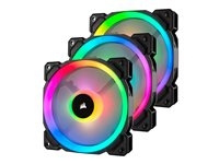 Corsair LL Series LL120 RGB Dual Light Loop Fläkt 3-pack Blå Grön Orange Lila Röd Vit Gul 120 mm ryhmässä TIETOKOONET & TARVIKKEET / Tietokoneen komponentit / Jäähdytys / Alustan puhaltimet @ TP E-commerce Nordic AB (C61325)