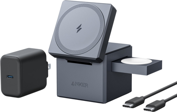 Anker 3-in-1 Cube with MagSafe -langaton latausalusta ryhmässä ÄLYPUHELIMET JA TABLETIT / Laturit & Kaapelit / Qi Langaton laturi @ TP E-commerce Nordic AB (C61628)