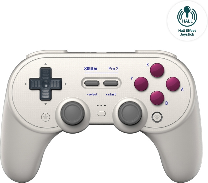 8Bitdo PRO 2 G Classic - Hall Edition -langaton peliohjain, Switch / PC / Android ryhmässä KODINELEKTRONIIKKA / Pelikonsolit & Tarvikkeet / Nintendo Switch / Tarvikkeet @ TP E-commerce Nordic AB (C61642)