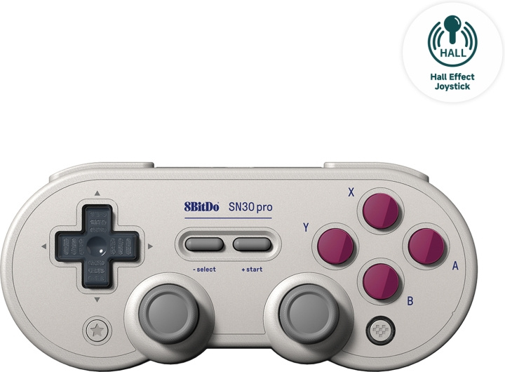 8Bitdo SN30 Pro G Classic - Hall Edition -langaton peliohjain, Switch / PC / Android ryhmässä KODINELEKTRONIIKKA / Pelikonsolit & Tarvikkeet / Nintendo Switch / Tarvikkeet @ TP E-commerce Nordic AB (C61644)