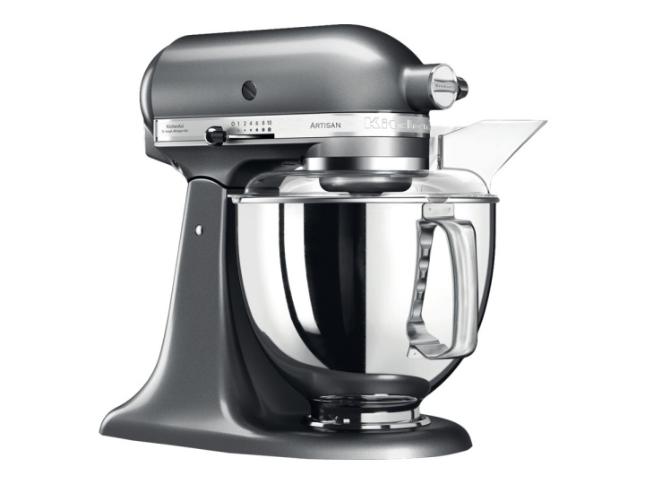 KitchenAid Artisan 5KSM175PSEMS Köksmaskin 4,8 liter Medaljong silver ryhmässä KOTI, TALOUS JA PUUTARHA / Kodinkoneet / Yleiskoneet ja monitoimikoneet / Yleiskoneet @ TP E-commerce Nordic AB (C61722)