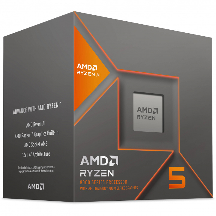 AMD CPU Ryzen 5 8600G 4,3 GHz 6 kärnor Socket AM5 PIB - med kylare ryhmässä TIETOKOONET & TARVIKKEET / Tietokoneen komponentit / Prosessori @ TP E-commerce Nordic AB (C61730)