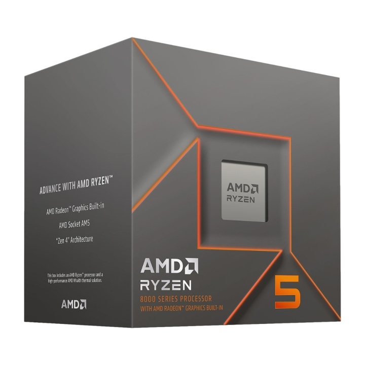 AMD Ryzen 5 8500G CPU 3,5 GHz 6 kärnor AM5 (PIB - med kylare) ryhmässä TIETOKOONET & TARVIKKEET / Tietokoneen komponentit / Jäähdytys / Prosessorijäähdytin @ TP E-commerce Nordic AB (C61735)