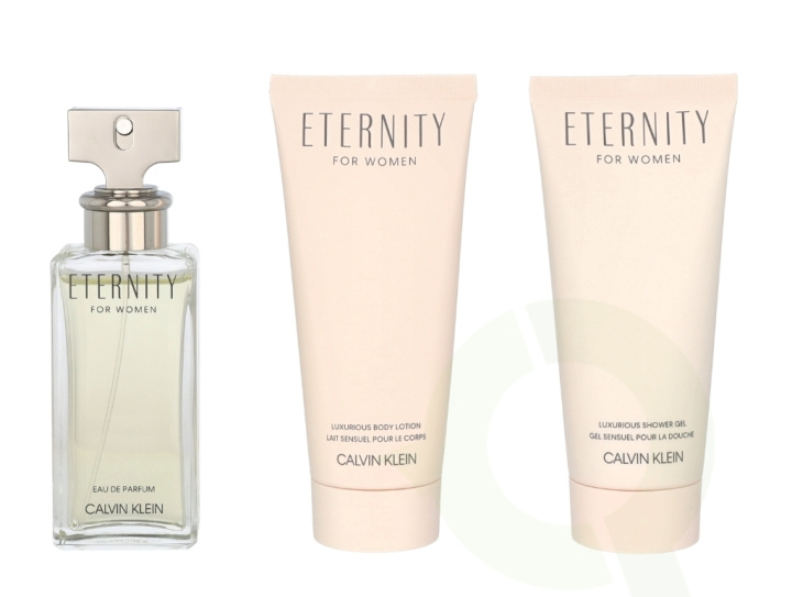 Calvin Klein Eternity For Women Giftset 250 ml Edp Spray 50ml/Body Lotion 100ml/Shower Gel 100ml ryhmässä KAUNEUS JA TERVEYS / Lahjapakkaukset / Naisten lahjapakkaukset @ TP E-commerce Nordic AB (C62217)