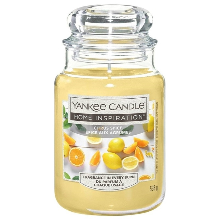 Yankee Candle Home Inspiration Large Citrus Spice 538g ryhmässä KAUNEUS JA TERVEYS / Tuoksut & Parfyymit / Muut tuoksut / Tuoksukynttilät @ TP E-commerce Nordic AB (C62256)
