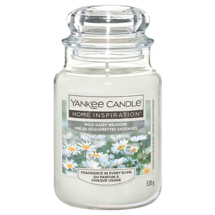 Yankee Candle Home Inspiration Large Wild Daisy Meadow 538g ryhmässä KAUNEUS JA TERVEYS / Tuoksut & Parfyymit / Muut tuoksut / Tuoksukynttilät @ TP E-commerce Nordic AB (C62257)