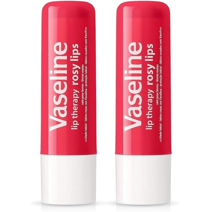 Vaseline Lip Care Rosy Lips 2 x 4.8g ryhmässä KAUNEUS JA TERVEYS / Meikit / Huulet / Huulivoide @ TP E-commerce Nordic AB (C62260)