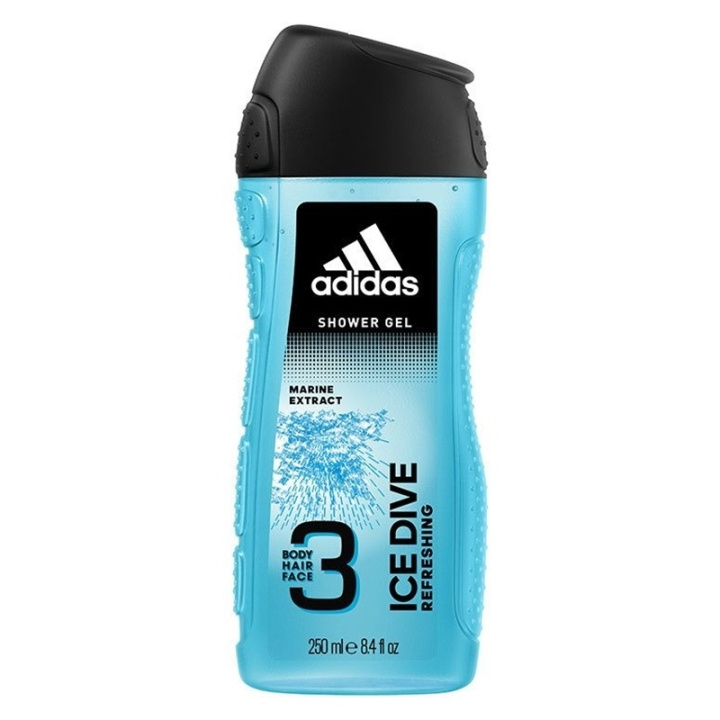 adidas Adipure Ice Dive Shower Gel 250ml ryhmässä KAUNEUS JA TERVEYS / Ihonhoito / Kehon hoito / Kylpy- ja suihkugeelit @ TP E-commerce Nordic AB (C62392)