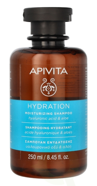Apivita Moisturizing Shampoo 250 ml Hyalorinic Acid & Aloe ryhmässä KAUNEUS JA TERVEYS / Hiukset &Stailaus / Hiustenhoito / Shampoo @ TP E-commerce Nordic AB (C62429)