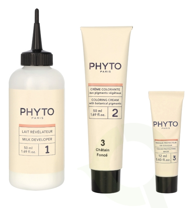 Phyto Phytocolor Permanent Color 112 ml #03 Dark Brown ryhmässä KAUNEUS JA TERVEYS / Hiukset &Stailaus / Hiustenhoito / Hiusväri / Hiusväri & Väripommi @ TP E-commerce Nordic AB (C62436)