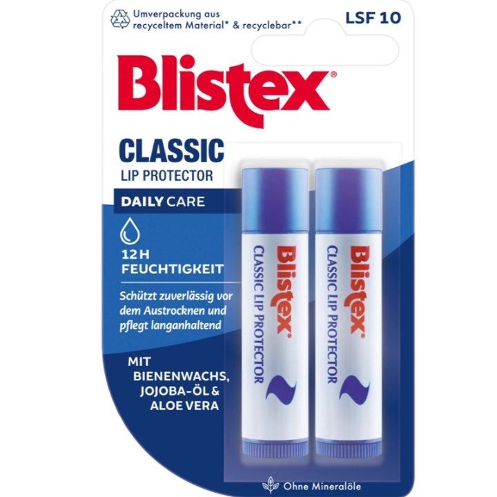 Blistex Lip Balm Classic 2x4g ryhmässä KAUNEUS JA TERVEYS / Meikit / Huulet / Huulivoide @ TP E-commerce Nordic AB (C62486)