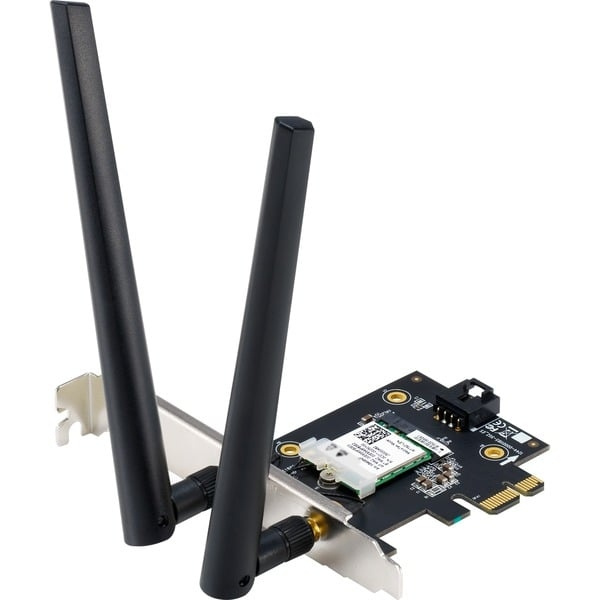 ASUS PCE-AXE5400 Network Adapter PCI Express x1 2402Mbps ryhmässä TIETOKOONET & TARVIKKEET / Verkko / Verkkokortti / PCI Express @ TP E-commerce Nordic AB (C62513)