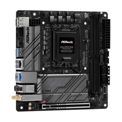 ASRock Z790M-ITX WiFi Intel LGA 1700 Mini-ITX Motherboard ryhmässä TIETOKOONET & TARVIKKEET / Tietokoneen komponentit / Emolevyt @ TP E-commerce Nordic AB (C62527)