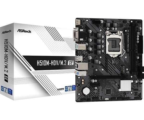 ASRock H510M-HDV/M.2 SE LGA1200 DDR4 ryhmässä TIETOKOONET & TARVIKKEET / Tietokoneen komponentit / Emolevyt @ TP E-commerce Nordic AB (C62567)