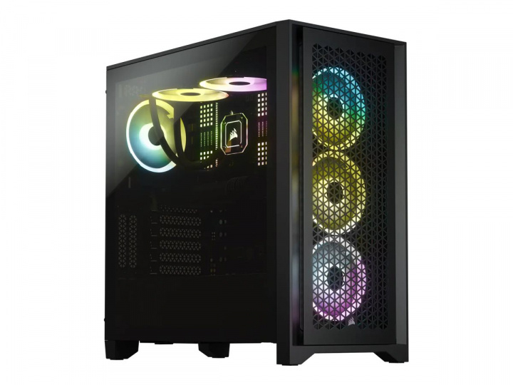 Corsair 4000D AIRFLOW Tower ATX No Power Supply Black ryhmässä TIETOKOONET & TARVIKKEET / Tietokoneen komponentit / Asennuspohja @ TP E-commerce Nordic AB (C62634)