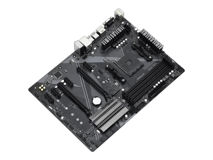 ASRock B450 Pro4 R2.0 ATX AM4 AMD B450 ryhmässä TIETOKOONET & TARVIKKEET / Tietokoneen komponentit / Emolevyt @ TP E-commerce Nordic AB (C62651)