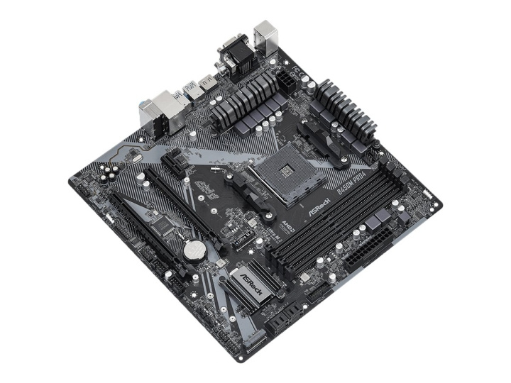 ASRock B450M Pro4 R2.0 Micro-ATX AM4 AMD B450 ryhmässä TIETOKOONET & TARVIKKEET / Tietokoneen komponentit / Emolevyt @ TP E-commerce Nordic AB (C62660)