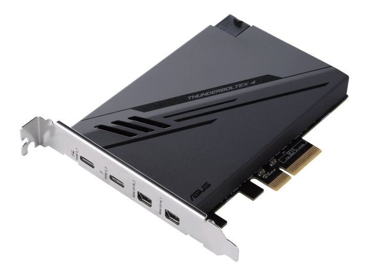 ASUS ThunderboltEX 4 Thunderbolt-adapter PCI Express 3.0 x4 40Gbps ryhmässä TIETOKOONET & TARVIKKEET / Verkko / Verkkokortti / PCI Express @ TP E-commerce Nordic AB (C62683)