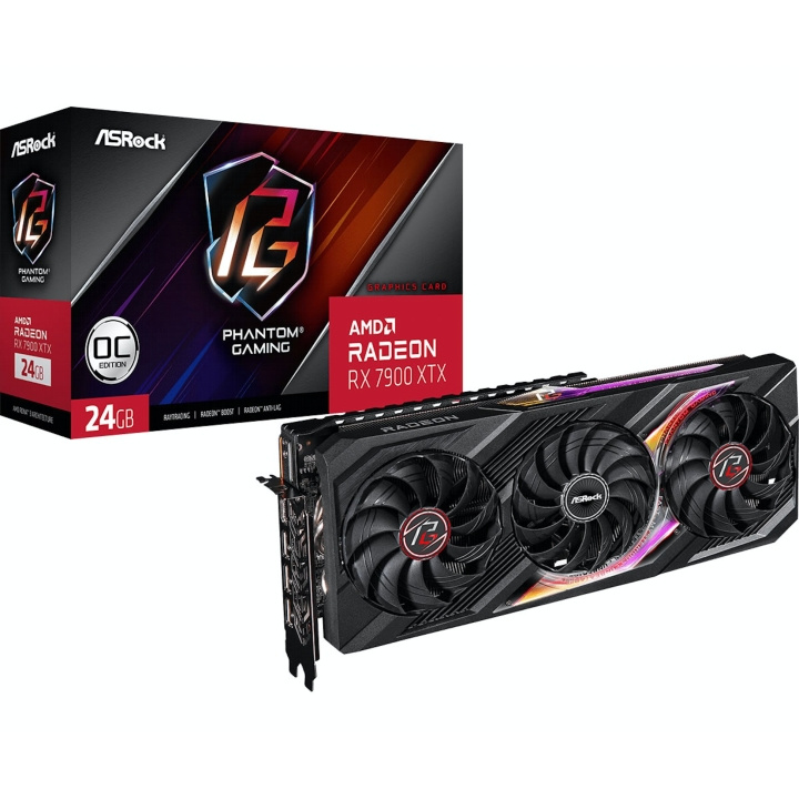 ASRock Radeon RX 7900 XTX Phantom Gaming OC 24GB GDDR6 PCI-Express Graphics Card ryhmässä TIETOKOONET & TARVIKKEET / Tietokoneen komponentit / Kovalevyt / SSD @ TP E-commerce Nordic AB (C62706)