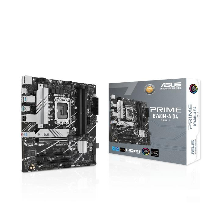 ASUS PRIME B760M-A D4-CSM ryhmässä TIETOKOONET & TARVIKKEET / Tietokoneen komponentit / Emolevyt @ TP E-commerce Nordic AB (C62730)