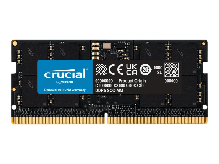 Crucial DDR5 16GB 4800MHz CL40 Non-ECC SO-DIMM 262-PIN ryhmässä TIETOKOONET & TARVIKKEET / Tietokoneen komponentit / RAM-muistit / DDR5 @ TP E-commerce Nordic AB (C63023)