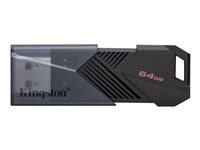 Kingston DataTraveler Onyx 64GB USB 3.2 Gen 1 Svart ryhmässä KODINELEKTRONIIKKA / Tallennusvälineet / USB-muistitikku / USB 3.2 @ TP E-commerce Nordic AB (C63064)