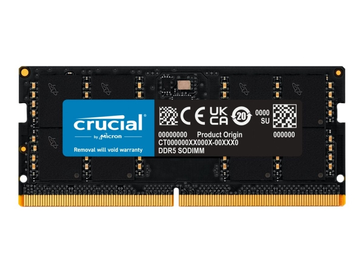 Crucial DDR5 32GB 5600MHz CL46 Non-ECC SO-DIMM 262-PIN ryhmässä TIETOKOONET & TARVIKKEET / Tietokoneen komponentit / RAM-muistit / DDR5 @ TP E-commerce Nordic AB (C63071)