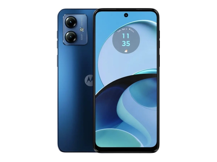 Motorola Moto G14 6.5 128GB Himmelblå ryhmässä ÄLYPUHELIMET JA TABLETIT / Kännykät & smartphones @ TP E-commerce Nordic AB (C63072)
