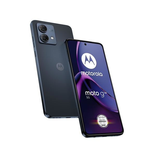 Motorola Moto - Smartphone - dual-SIM / Internminne 256 GB - frontkamera - midnattsblå ryhmässä ÄLYPUHELIMET JA TABLETIT / Kännykät & smartphones @ TP E-commerce Nordic AB (C63075)