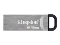 Kingston DataTraveler Kyson 512GB USB 3.2 Gen 1 Silver ryhmässä KODINELEKTRONIIKKA / Tallennusvälineet / USB-muistitikku / USB 3.2 @ TP E-commerce Nordic AB (C63187)